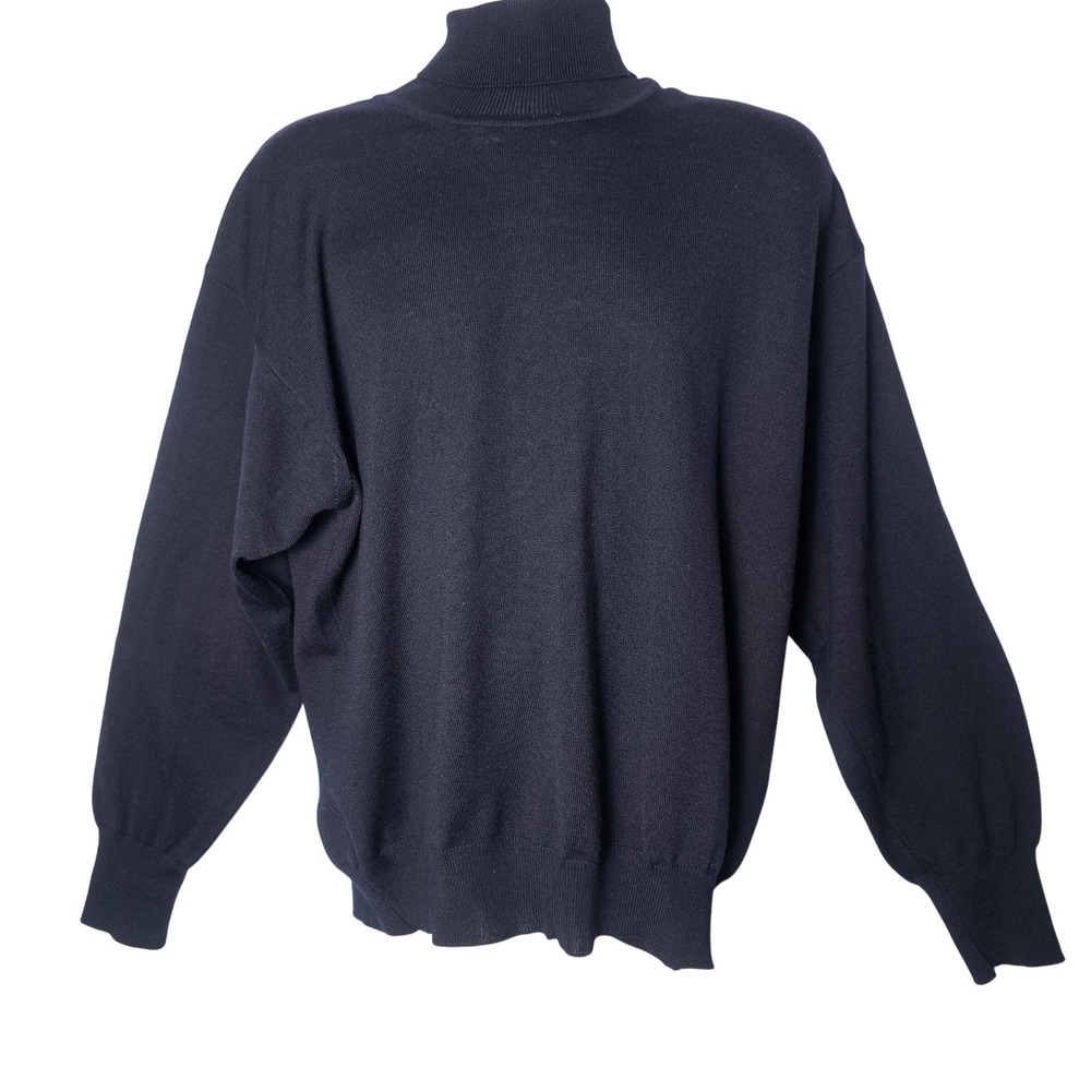 Vintage Jos. A. Bank Extra Fine Merino Turtleneck XL Made Italy Old Money